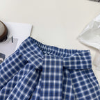 Conjunto Infantil Feminino Ursinho e Xadrez