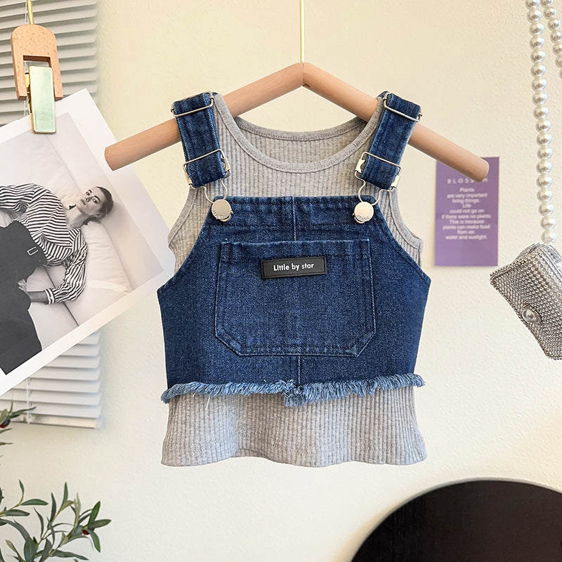Conjunto Infantil Feminino 3 Peças e Jeans