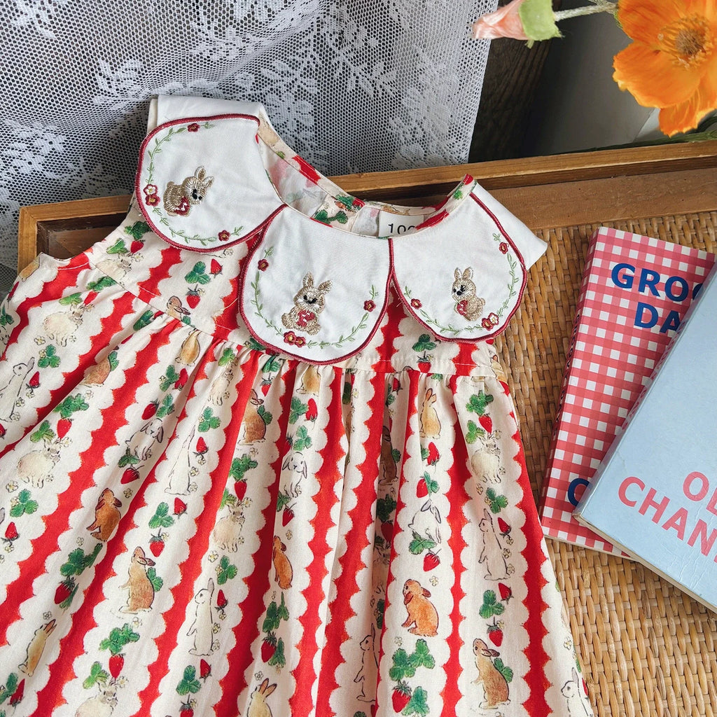 Vestido Infantil Verão Coelhinhos