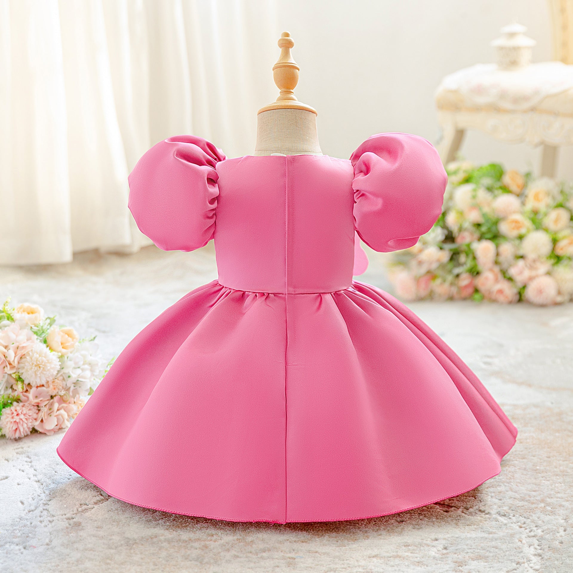 Vestido de Festa Infantil Flor