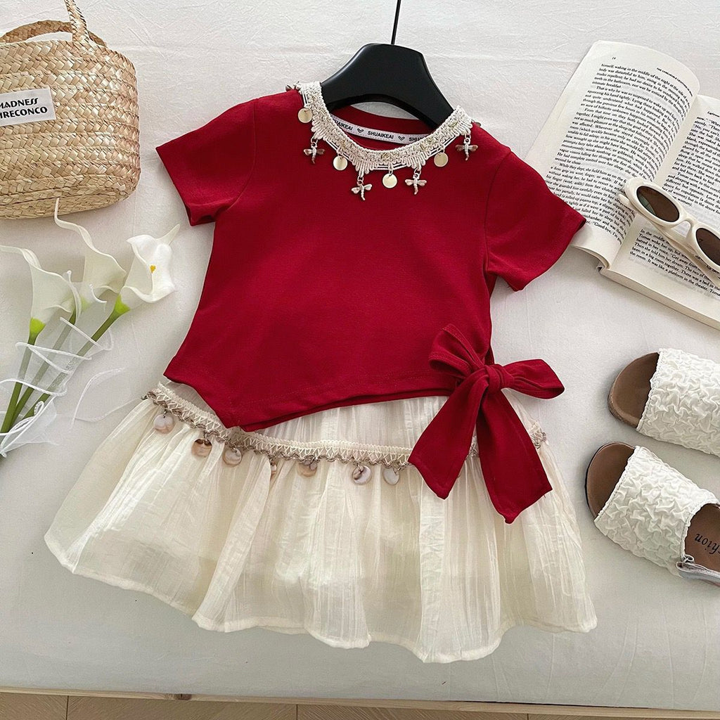 Conjunto Infantil Feminino Pingentes