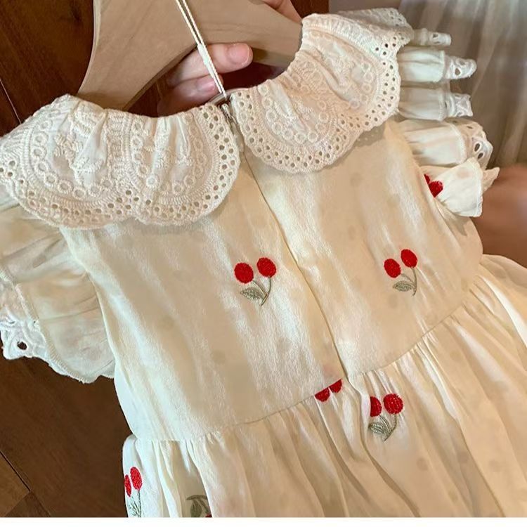 Vestido Infantil Renda Cerejnha