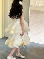 Vestido Infantil Tule Camadas