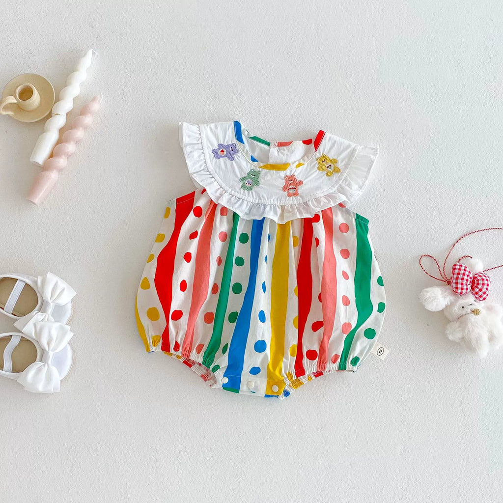 Body/Vestido Infantil Ursinhos Carinhosos