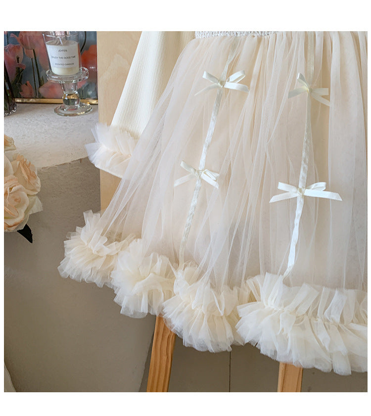 Vestido Infantil Lacinhos + Manga Longa