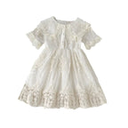 Vestido Infantil Rendado Floral