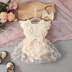 Body Infantil Feminino Floral Lacinho