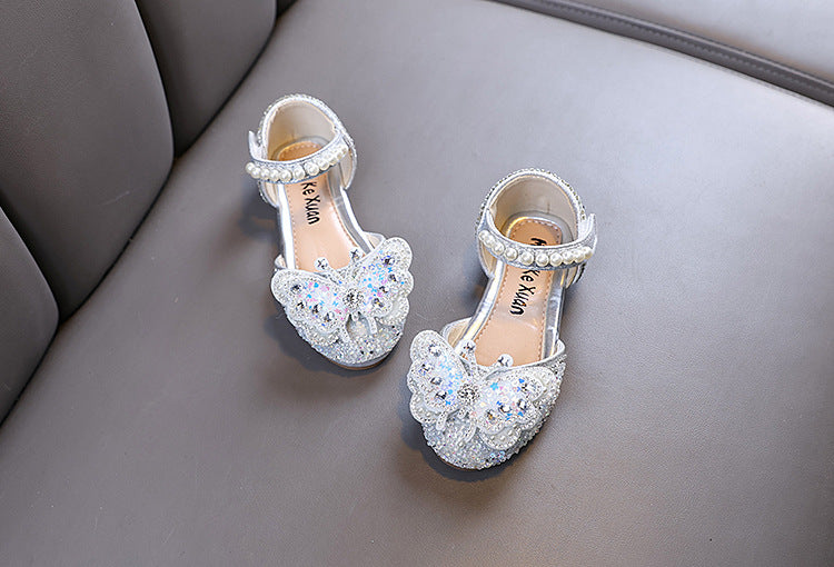 Sapato Infantil Feminino Borboletinha Strass