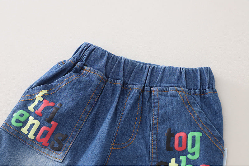 Conjunto Infantil Masculino Bichinhos e Jeans