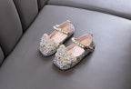 Sapato Infantil Feminino Strass Borboleta