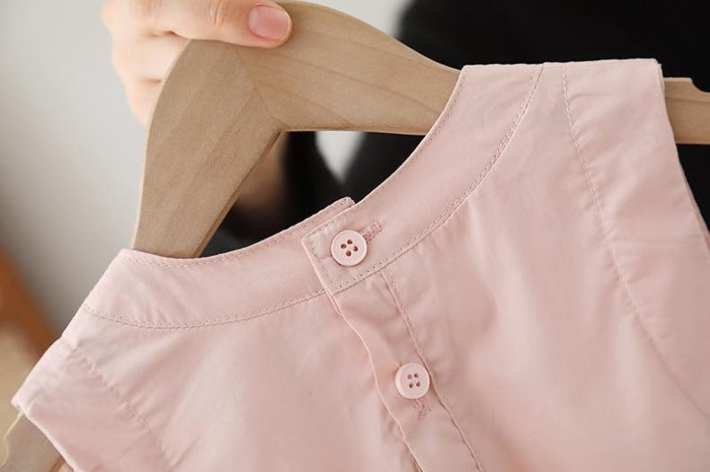 Vestido Infantil Barra Plíssadinha e Florzinha
