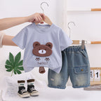 Conjunto Infantil Masculino Ursinho e Jeans