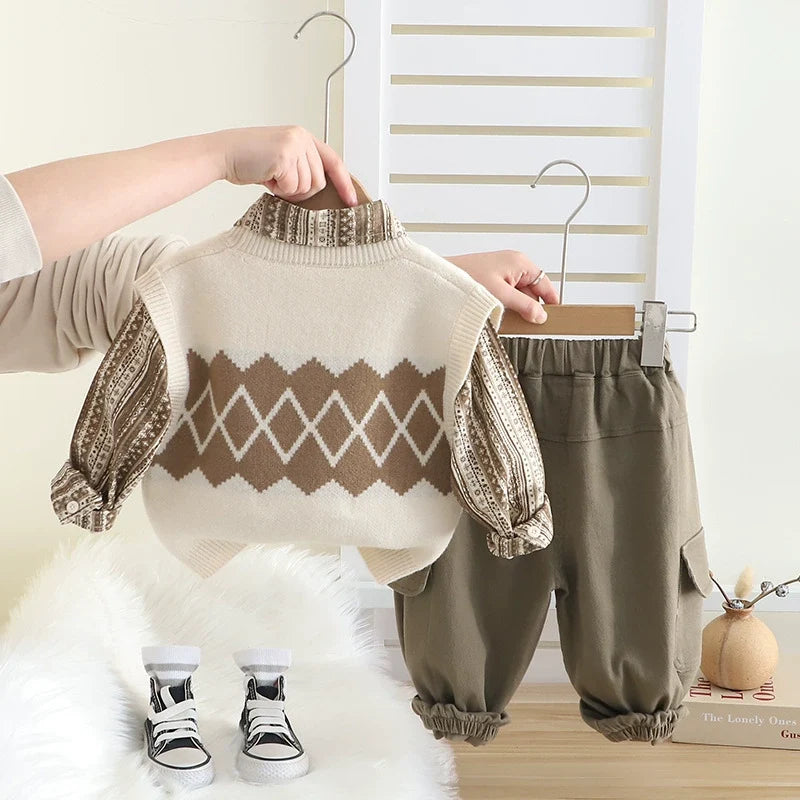 Conjunto Infantil Masculino Inverno 3 Peças