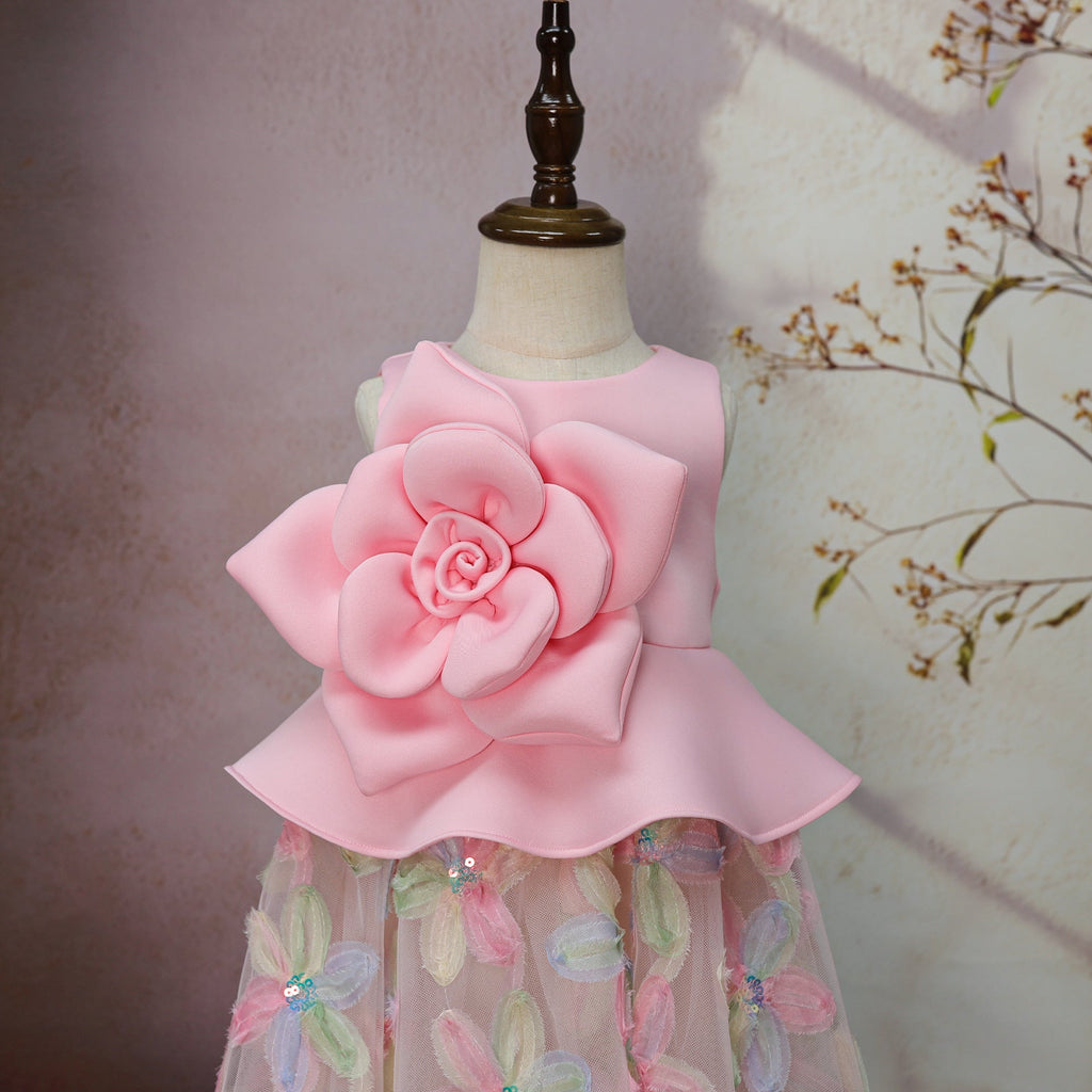 Vestido Infantil Flores