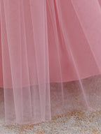 Vestido de Festa Renda e Saia Tule