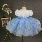 Vestido Infantil Flores Brilhantes