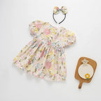 Body/ Vestido Infantil Floral Golinha