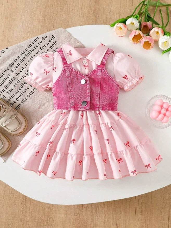 Vestido Infantil Lacinhos com Top