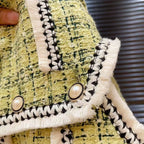 Conjunto Infantil Feminino Tweed Botões