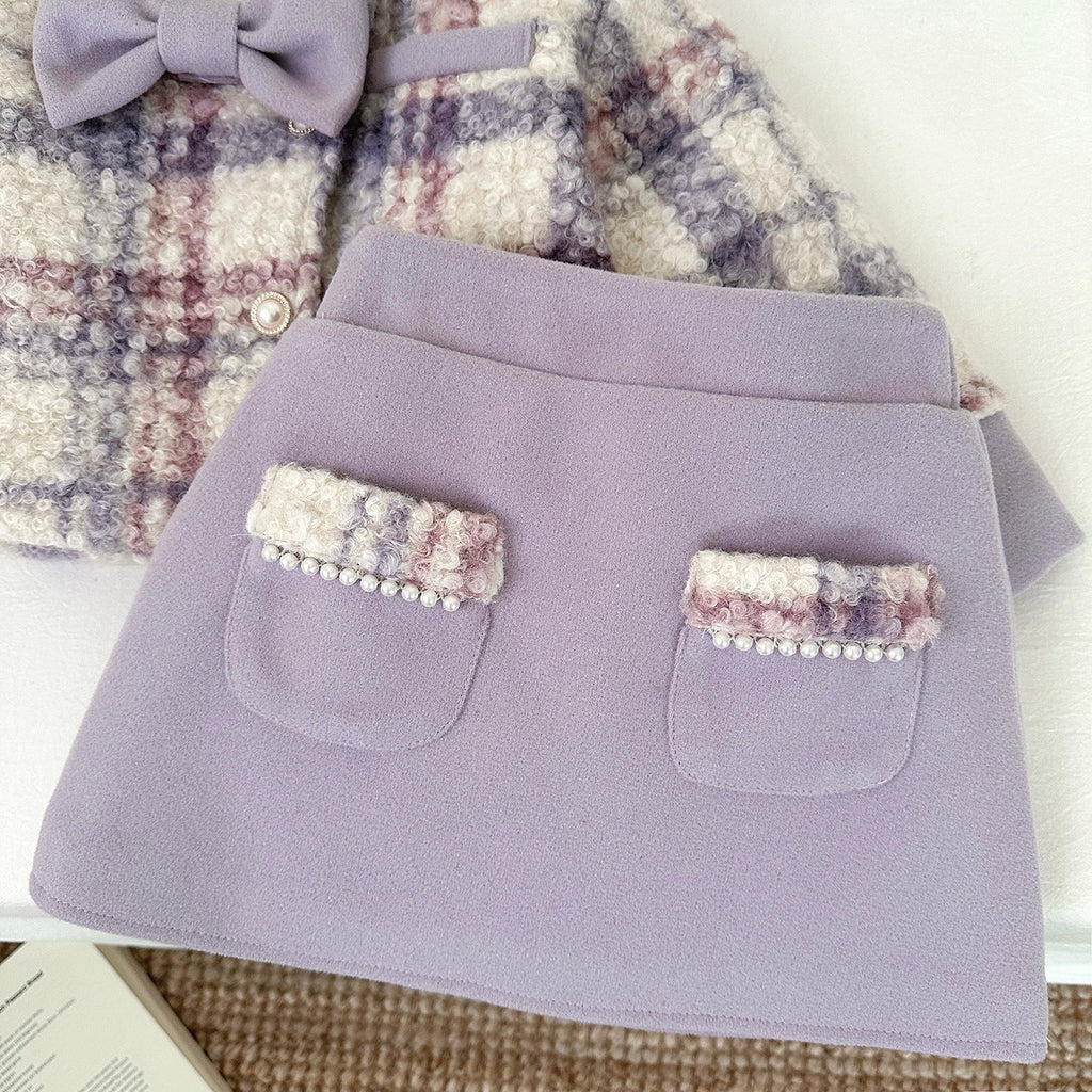 Conjunto Infantil Feminino Inverno Pérolas