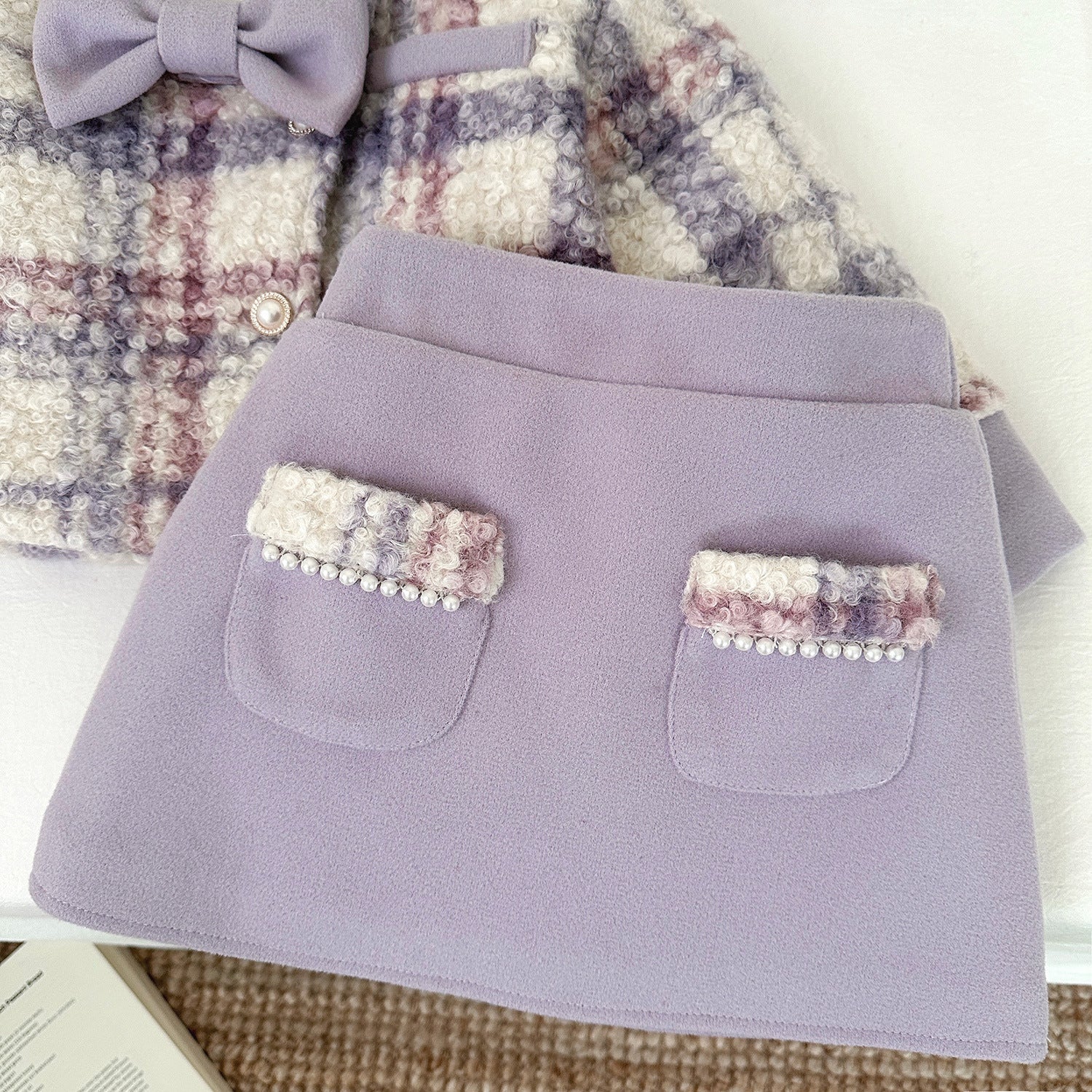 Conjunto Infantil Feminino Inverno Pérolas