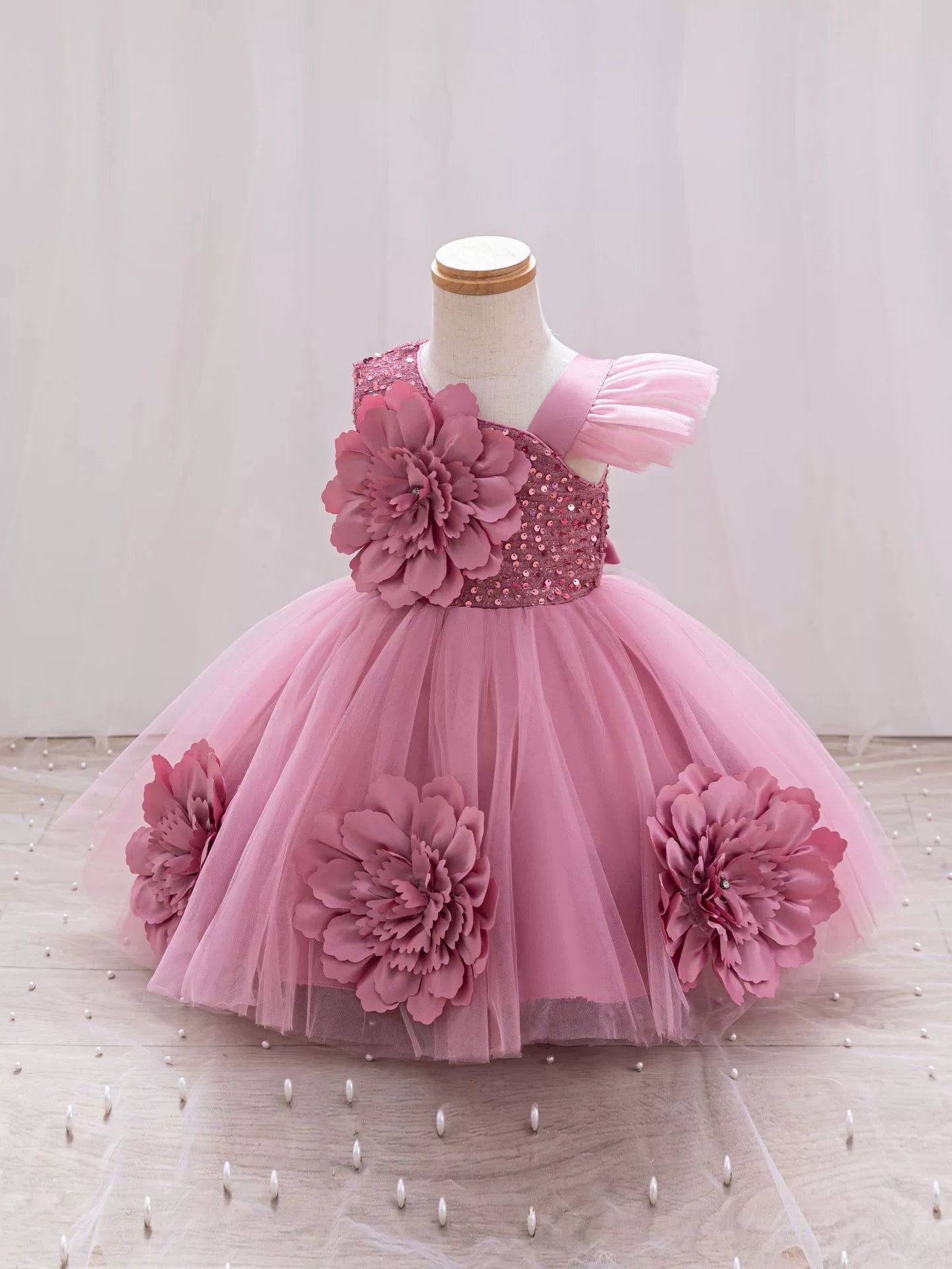 Vestido De Festa Infantil Flores