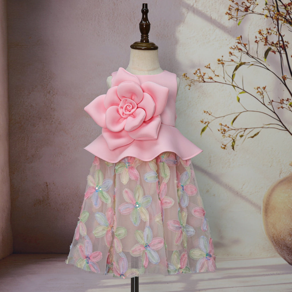 Vestido Infantil Flores