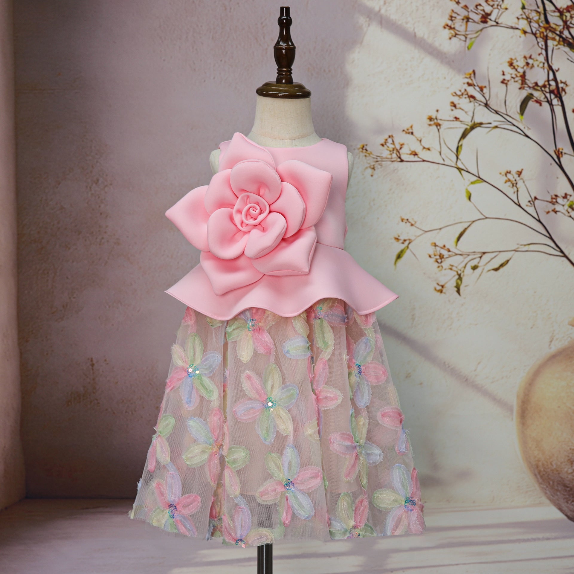Vestido Infantil Flores