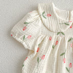 Body/ Conjunto Infantil Feminino Tulipas