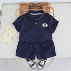 Conjunto Infantil Masculino Gola Polo Urso