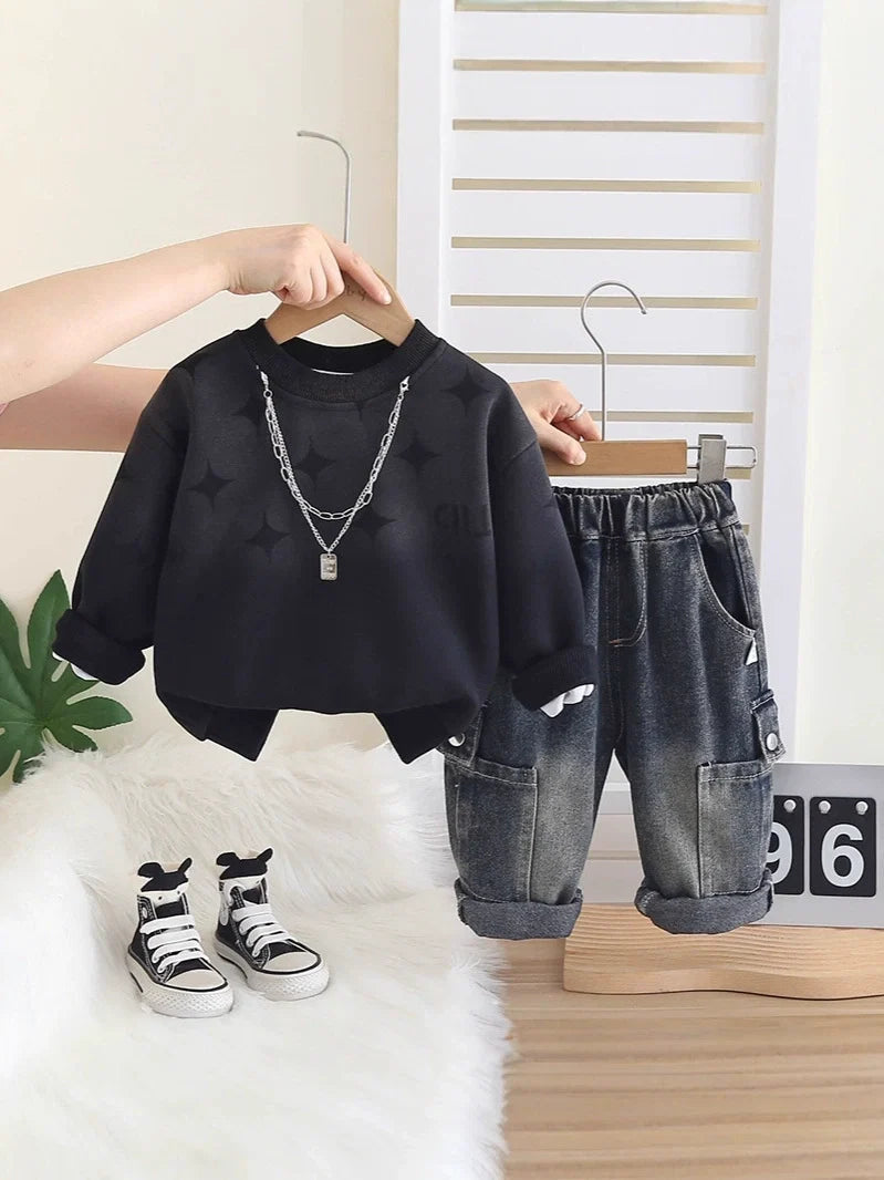 Conjunto Infantil Moderno e Jeans