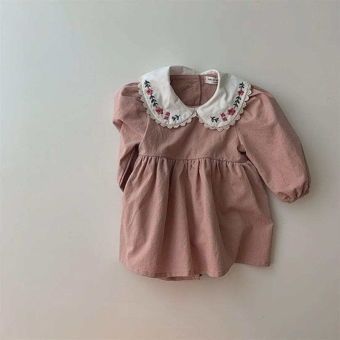 Vestido Infantil Gola Florzinhas