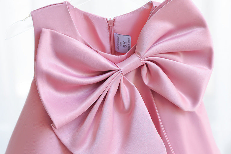 Vestido Infantil Elegante Laço