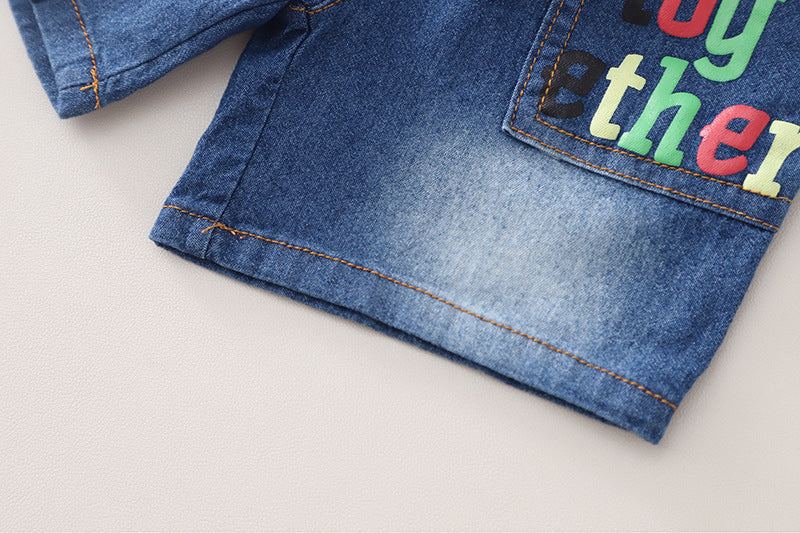Conjunto Infantil Masculino Bichinhos e Jeans