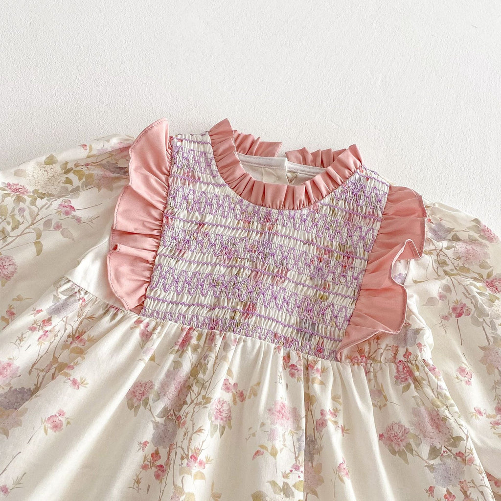 Vestido Infantil Rosa Florzinhas