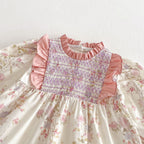 Vestido Infantil Rosa Florzinhas