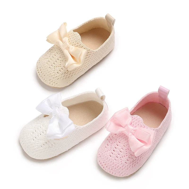 Sapato Infantil Tricô Lacinho