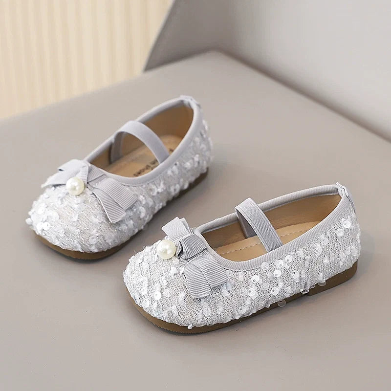 Sapato Infantil Brilhante Pérola