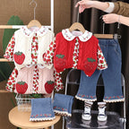 Conjunto Infantil 3 Peças Moranguinhos