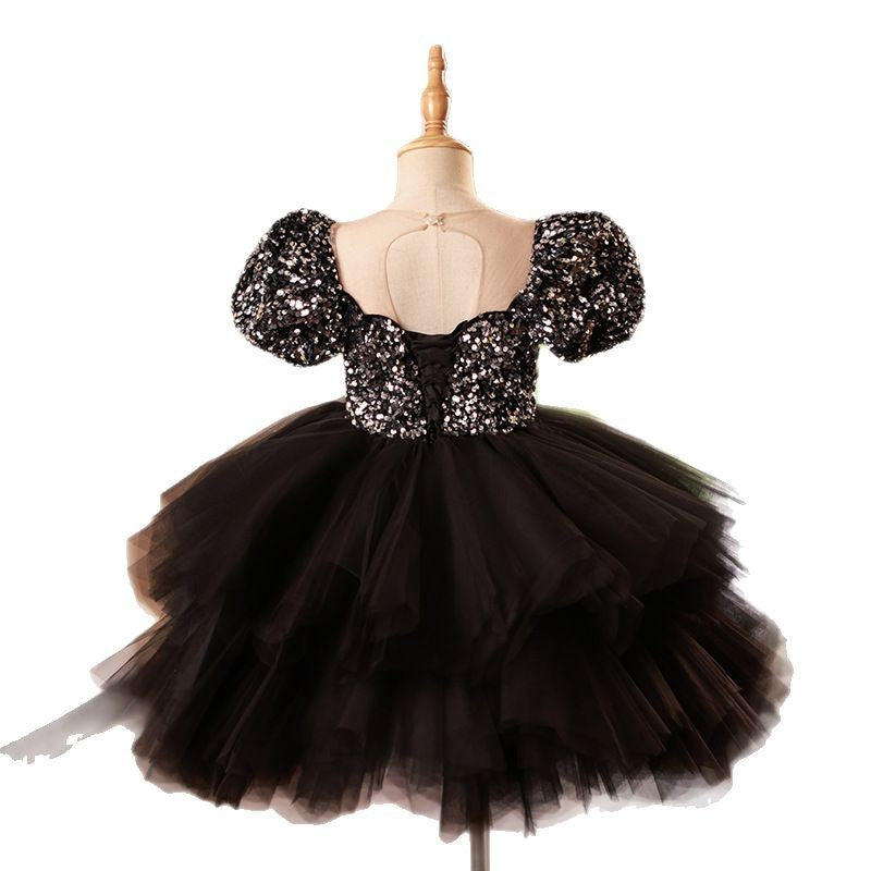 Vestido Infantil Luxo Paetê