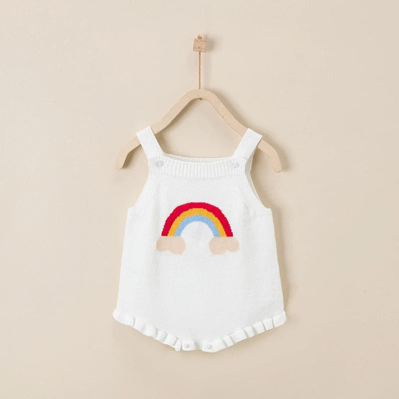 Body Infantil de Tricô Arco Irís