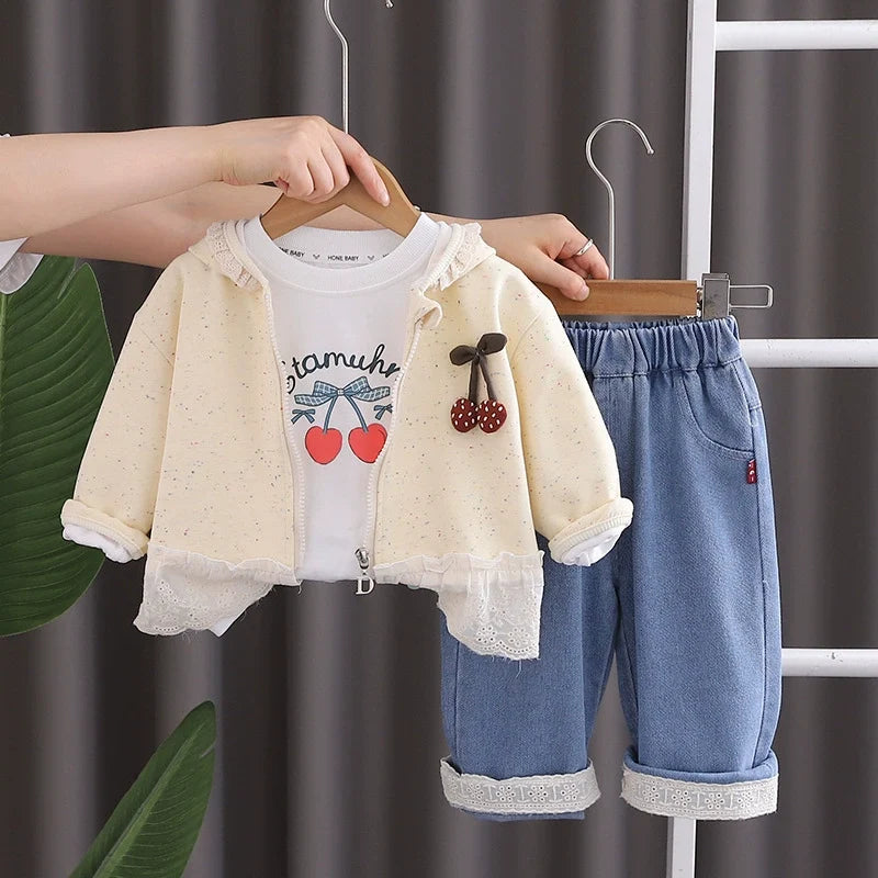 Conjunto Infantil 3 Peças Cerejinhas
