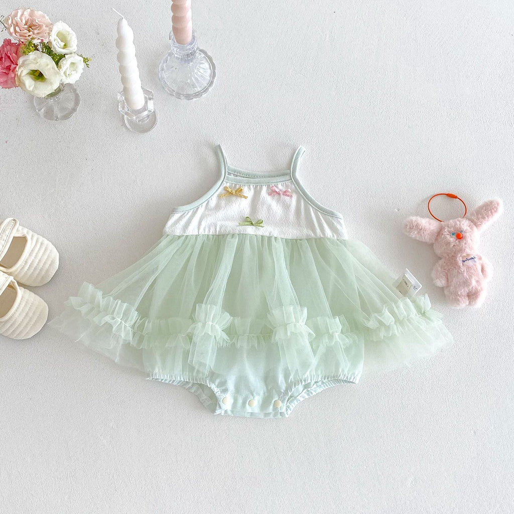 Vestido Infantil Tule Lacinhos
