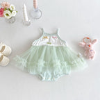 Vestido Infantil Tule Lacinhos