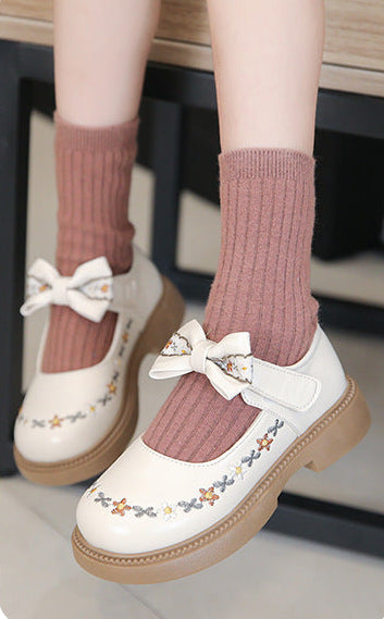 Sapato Infantil Laço Florzinhas