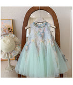 Vestido Infantil Florzinhas e Borboletas