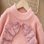 Conjunto Infantil Inverno Laço Brilhante