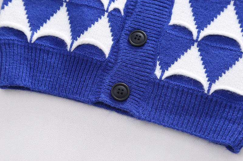 Conjunto Infantil Masculino 3 Peças com Colete de Tricô