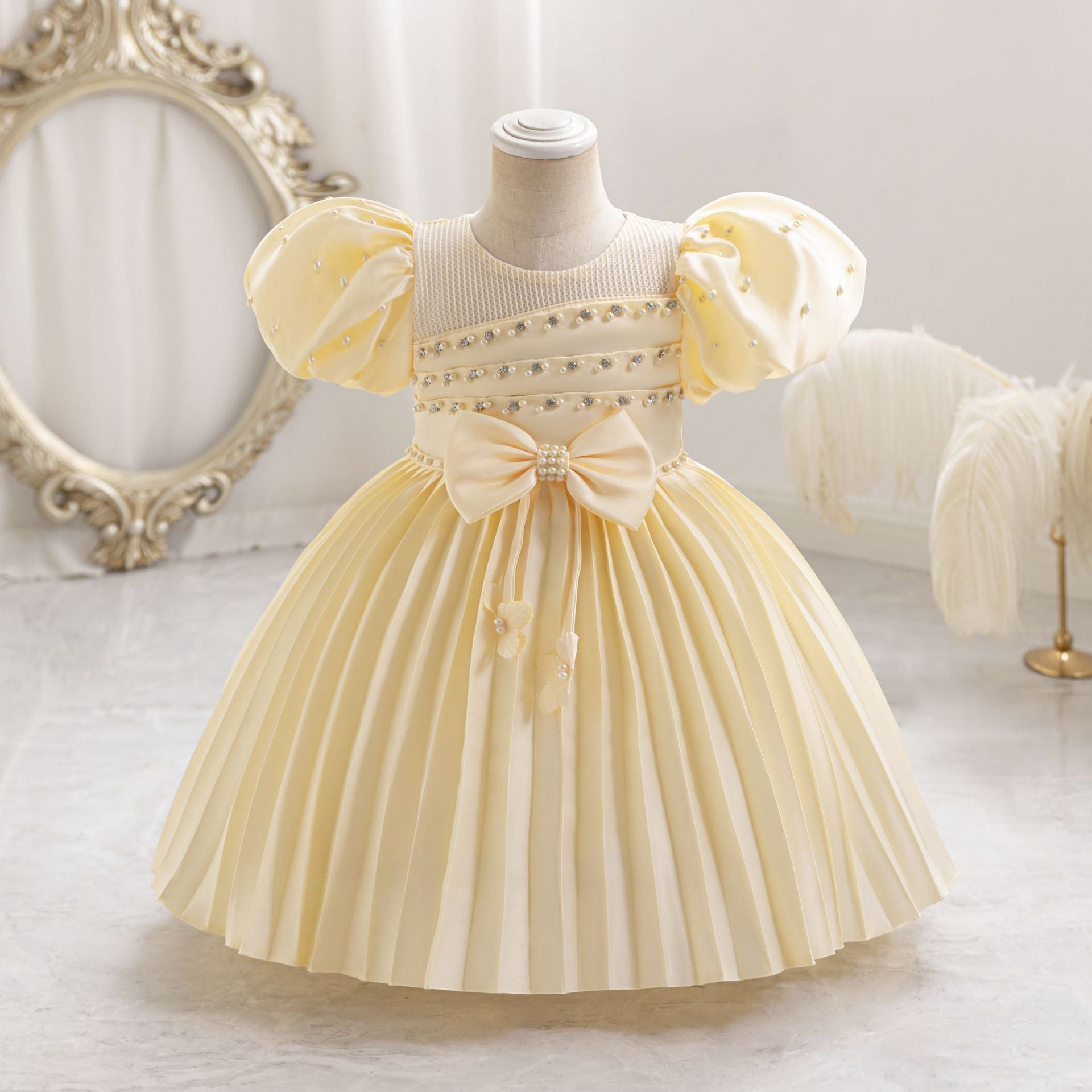 Vestido De Festa Bufante Pérolas