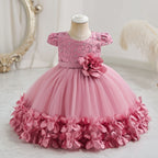 Vestido de Festa Infantil Flores